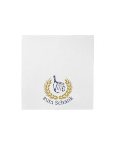 Jetzt Hochwertige quadratische Airlaid Tassendeckchen bedrucken im Flexodruck