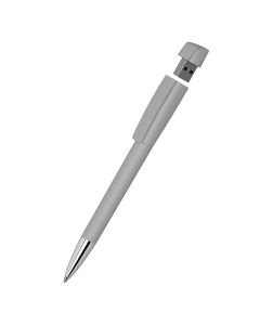 Klio-Eterna - Turnus softtouch Mn USB 3.0 - Drehkugelschreiber mit integriertem USB-Sticksofttouch grau