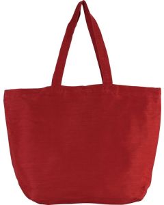 Kimood Große Jute-Baumwoll-Tasche mit Innenfutter