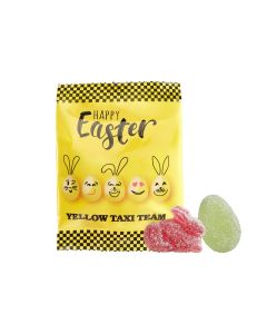 Weiße Tüte Ostersüßigkeiten vegan