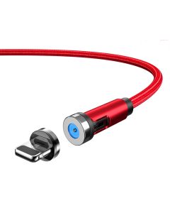 Ladekabel "Nylon Magnetwist" rot
