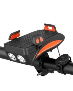 Powerbank mit LED-Licht "Power Bike Holder" orange