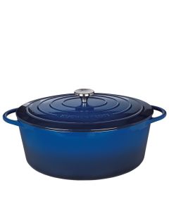 Küchenprofi Bratentopf oval 35cm ocean blue Provence