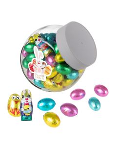 Medium Glaskrug 0.9L mit Ostern Schokolade
