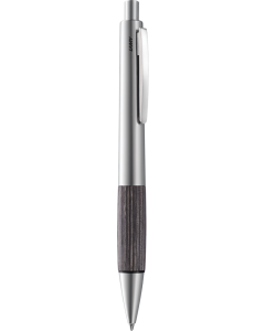 Kugelschreiber LAMY accent silver-wood M-schwarz
