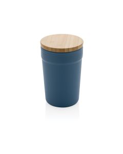 GRS rPP-Becher mit Bambusdeckel