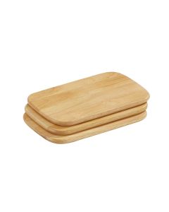 Zassenhaus Frühstücksbretter 3er Set hell 22cm