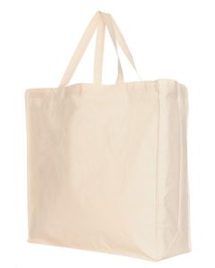 Baumwoll-Blockstasche XL OEKO-TEX® Natural