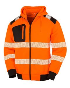 Result Genuine Recycled - Recycled Zipped Safety Hoody