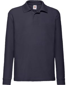 Fruit of the Loom - Kids´ Long Sleeve 65/35 Polo