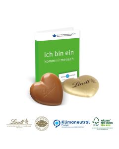 Werbe-Klappkarte mit süßer Füllung