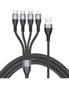 Highspeed Ladekabel "Duo USB-C" grau