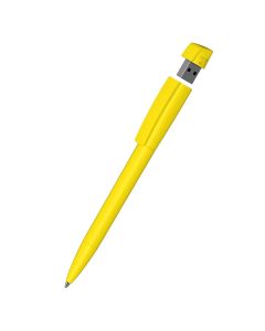 Klio-Eterna - Turnus high gloss USB 3.0 - Drehkugelschreiber mit integriertem USB-Stickgelb