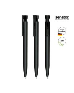 senator® Liberty Matt Recyceld Druckkugelschreiber, schwarzblack-5-p