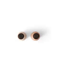 Menu Bottle Grinder Nudes mit Walnussrad 2er SET Salz- und Pfeffermühle