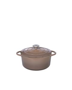 Küchenprofi Bratentopf rund, 24 cm taupe Provence