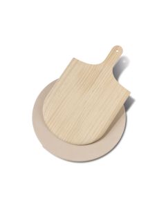 Funktion Pizzastein mit Schaufel 375mm