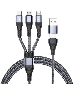 USB-C&A Ladekabel "Flat" grau