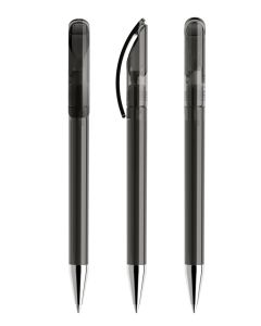 Prodir DS3TTC Transparent mit verchromter MetallspitzeAnthrazit transparent
