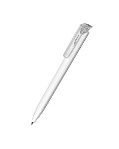 Klio-Eterna - Trias softtouch/transparent - Druckkugelschreibersofttouch weiss