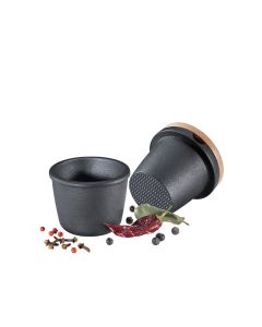 Zassenhaus Gewürzreibe mit Vorratsfach Gusseisen 8cm