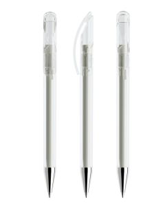 Prodir DS3TTC Transparent mit verchromter MetallspitzeKlar transparent