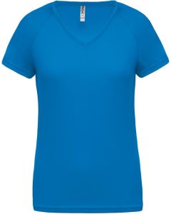 PROACT® Damen Kurzarm-Sportshirt mit V-Ausschnitt