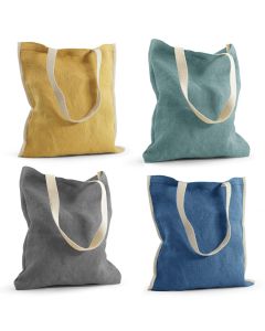 TOPDAY Wendbare Tasche aus gewaschener Jute