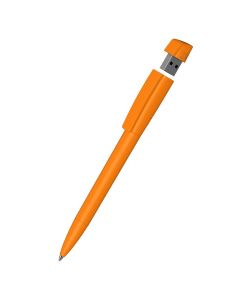 Klio-Eterna - Turnus high gloss USB 3.0 - Drehkugelschreiber mit integriertem USB-Stickhellorange