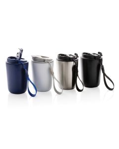 Cuppa Vakuumbecher aus RCS-Stahl mit Umhängeband