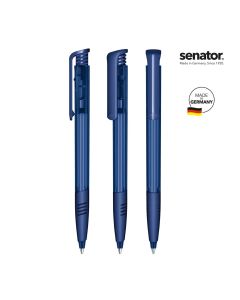 senator® Super Hit Clear SG  Druckkugelschreiber, grau Cool Gray 9