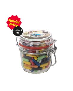 Midi Weckglas 0,25 L gefüllt mit Süßigkeiten