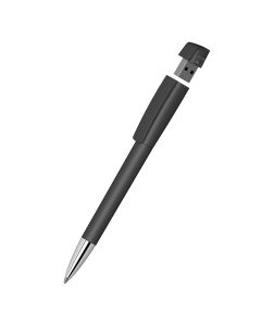 Klio-Eterna - Turnus softtouch Mn USB 2.0 - Drehkugelschreiber mit integriertem USB-Sticksofttouch schwarz