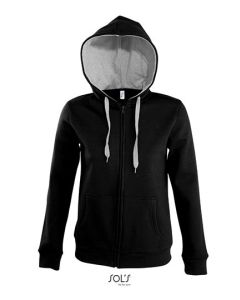 SOL´S - Women´s Contrast Hooded Zip Jacket Soul