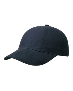 Brushed 6 Panel Cap, Turned Top