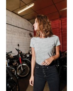 Kariban Kurzarm-Vintage-T-Shirt für Damen