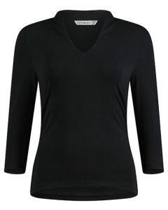 Kustom Kit - Regular Fit Mandarin Collar Top 3/4 Sleeve