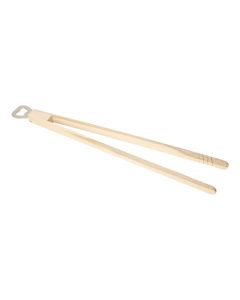 Holz-Grillzange "Opener" mit Kapselheber, 43 cm