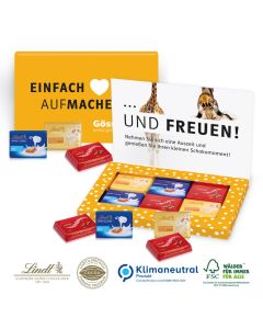 Präsentbox „Business“ mit Lindt Exklusiv Schokotäfelchen