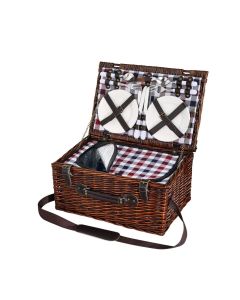 Cilio Picknick-Korb VARESE dunkelbraun