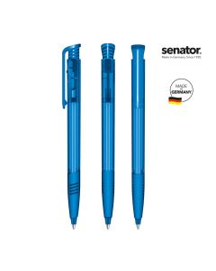 senator® Super Hit Clear SG  Druckkugelschreiber, grau Cool Gray 9