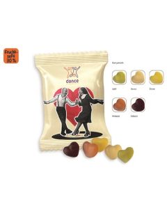 Mini Saft-Herzen Werbetüte