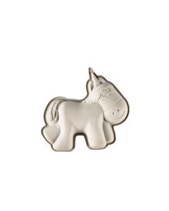 Funktion Tortenform Einhorn 19x17x3cm Grau