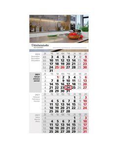 Wandkalender Square 4 bedrucken als Werbeartikel