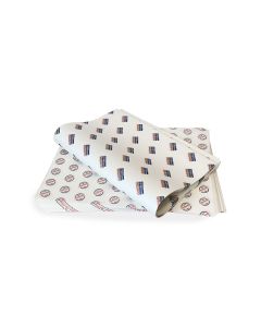 Fettdichtes Einschlagpapier individuell bedruckt klein 335x250 mm (ab 2.000 Stück)
