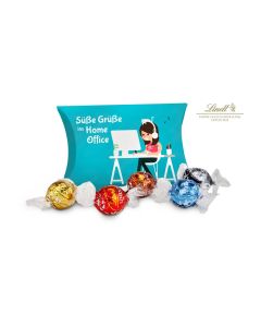 Lindt Süße Grüße ins Home-Office, 5 Lindor Kugeln in Kissenverpackung