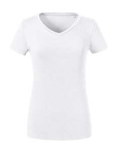 Russell Pure Organic - Ladies´ Pure Organic V-Neck Tee