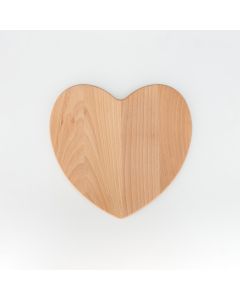 Herzform Schneidebrett aus Buche 280x260x15 mm