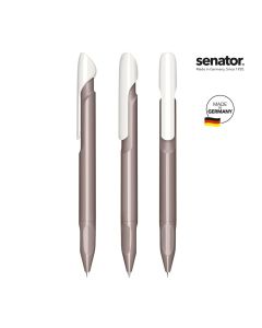 senator® Evoxx Duo Polished Recycled Druckkugelschreiber, weiß