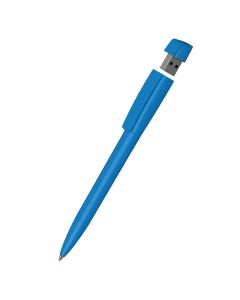Klio-Eterna - Turnus high gloss USB 3.0 - Drehkugelschreiber mit integriertem USB-Stickhellblau